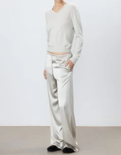 Wide-Leg Seiden-Hose Brody