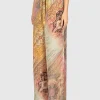 Wide-Leg Seidenhose Tallow