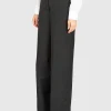 Wide-Leg Woll-Bundfaltenhose