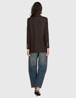 Woll-Blazer Diane mit Nadelstreifen