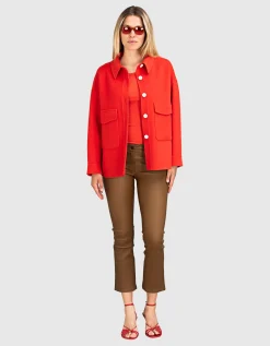 Woll-Jacke Kaylee mit Klappentaschen