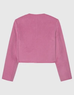 Woll-Kaschmir-Mix Blazer-Jacke mit Brusttaschen