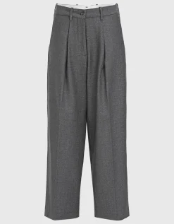 Woll-Mix Bundfalten-Culotte