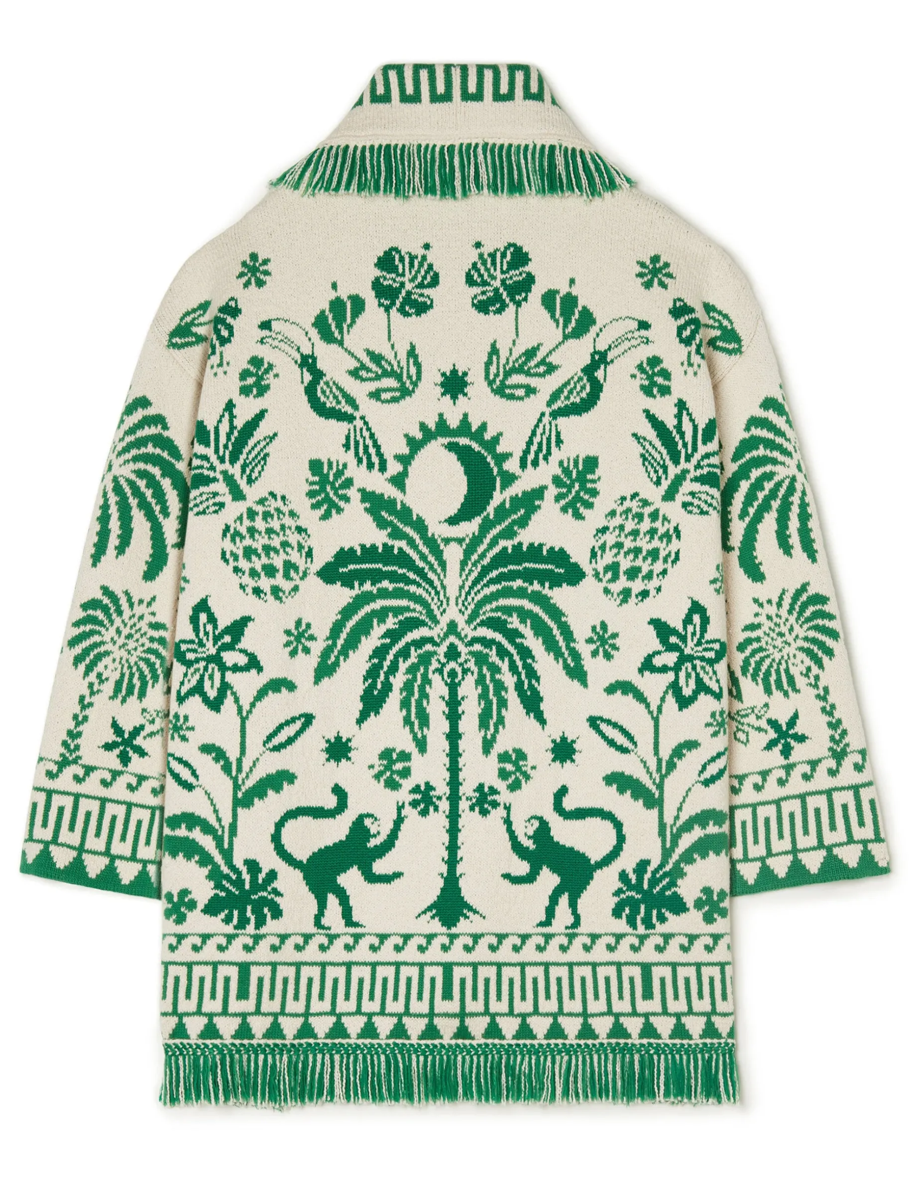 Woll-Mix Cardigan mit Bindegürtel