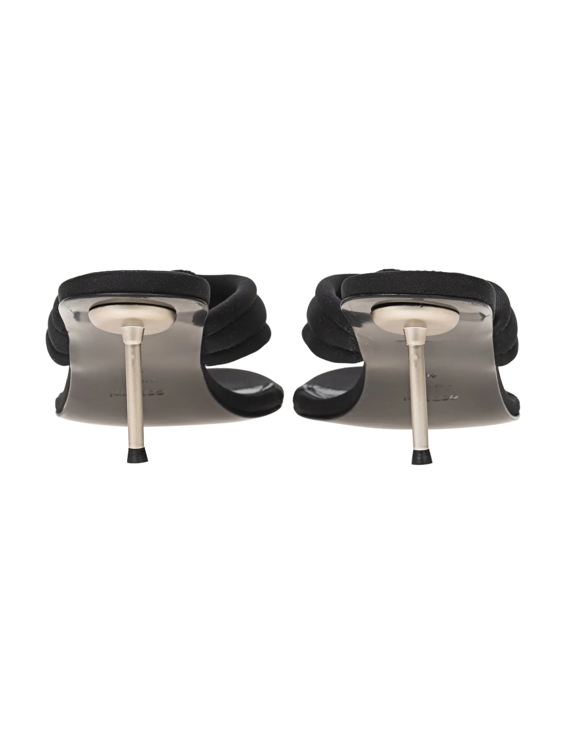 Zehen-Sandalette mit Label-Emblem