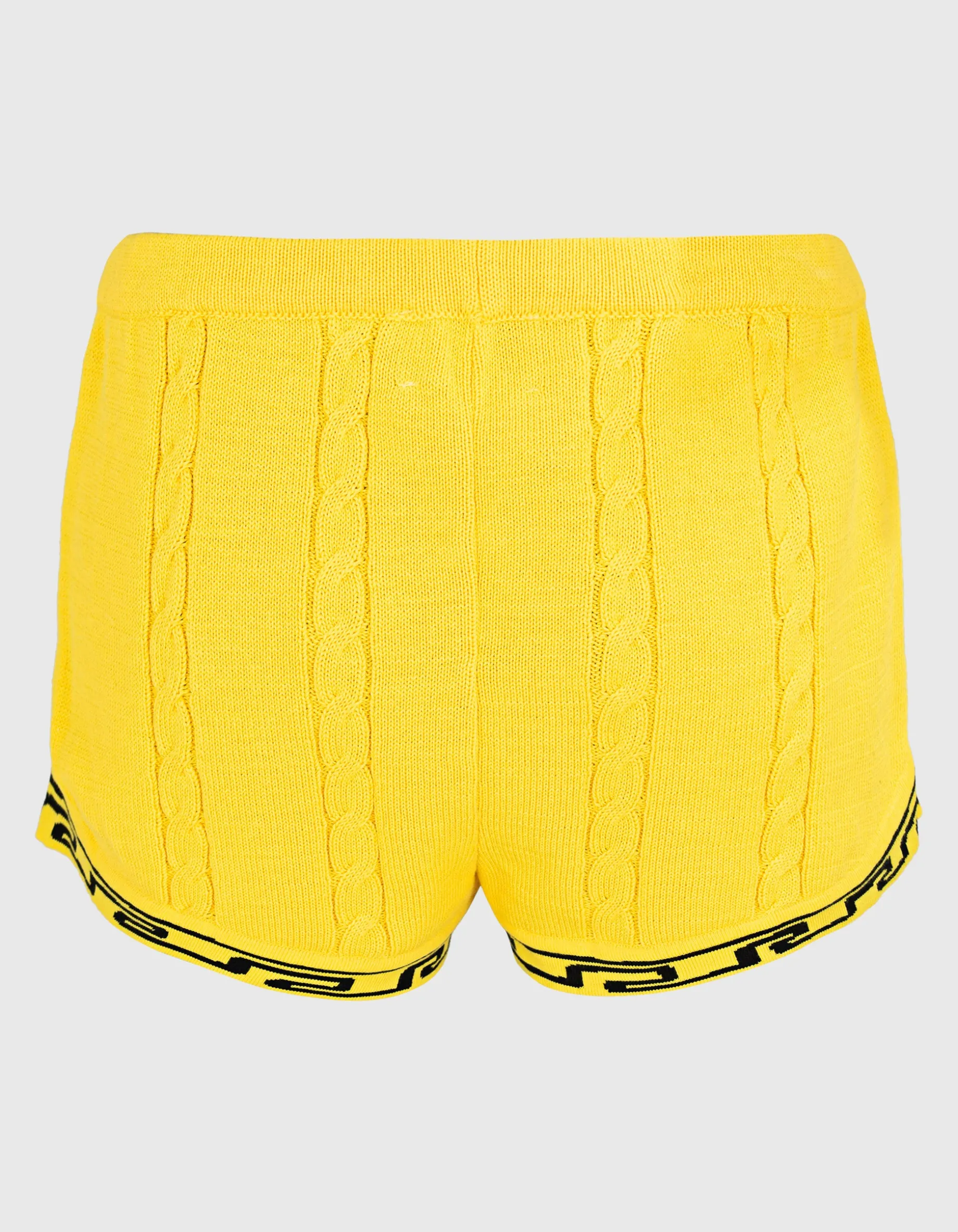 Zopfstrick-Shorts